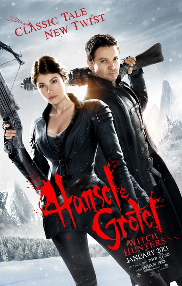 Hanzel Gretel Witch Hunters New Trailer Poster Desktop Paper And More Usa 12 10 29 Jeremy Renner Daily ジェレミー レナー通信